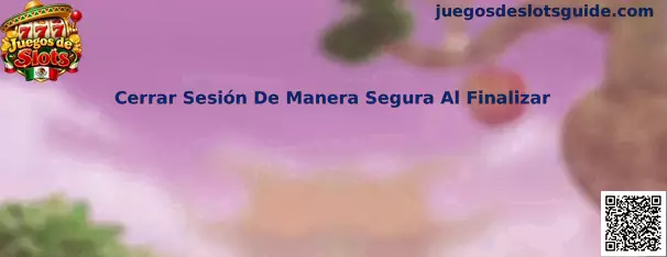 Cerrar sesión de manera segura al finalizar en Juegos de Slots