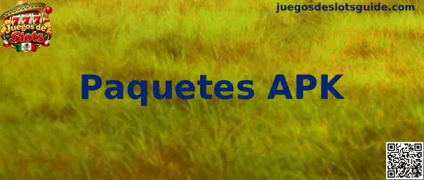 Imagen ilustrativa de los paquetes APK y su instalación en dispositivos Android para consultar información sobre Juegos de Slots