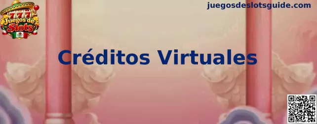 Representación de créditos virtuales utilizados en juegos de slots de demostración